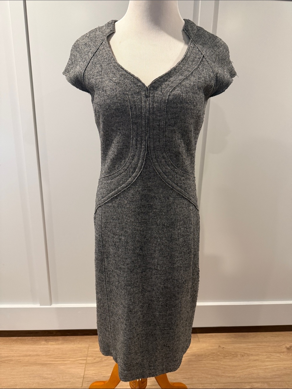 Banana Republic Gray wool blend dress